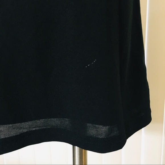 Solid black spaghetti strap V-neck dress - Picture 8 of 8